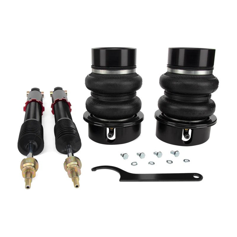 Air Lift Performance 78701 rear air suspension kit with double-bellow air springs and adjustable monotube dampers.