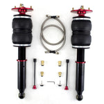 Air Lift Performance rear air shocks with double bellows air springs and red anodized mounts for 2001-2006 Lexus LS430