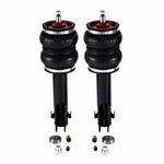 Air Lift Performance Slam Series front air struts with double bellows springs and black powdercoated brackets