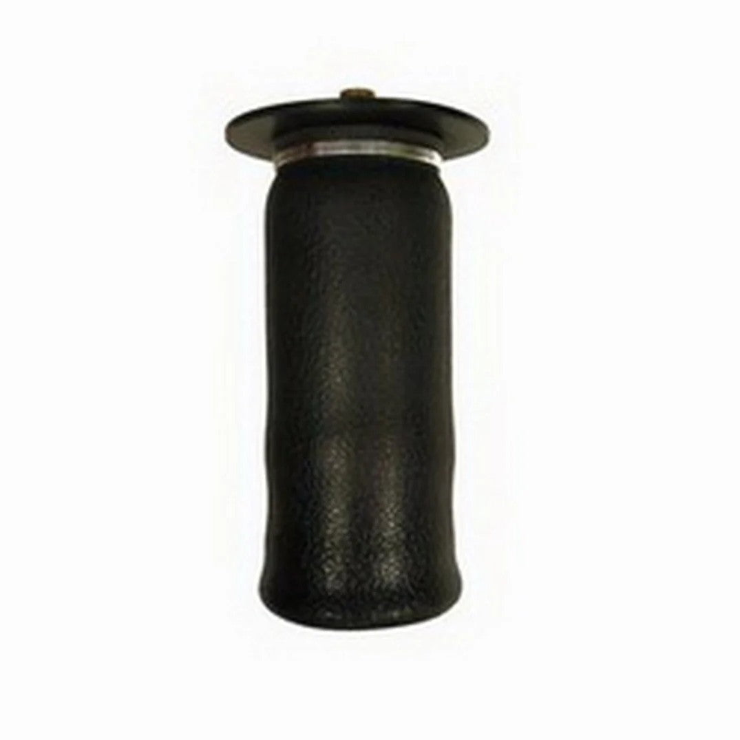 Air Lift 50203 sleeve type replacement air spring featuring black reinforced rubber bellows and high-strength Zytel endcaps
