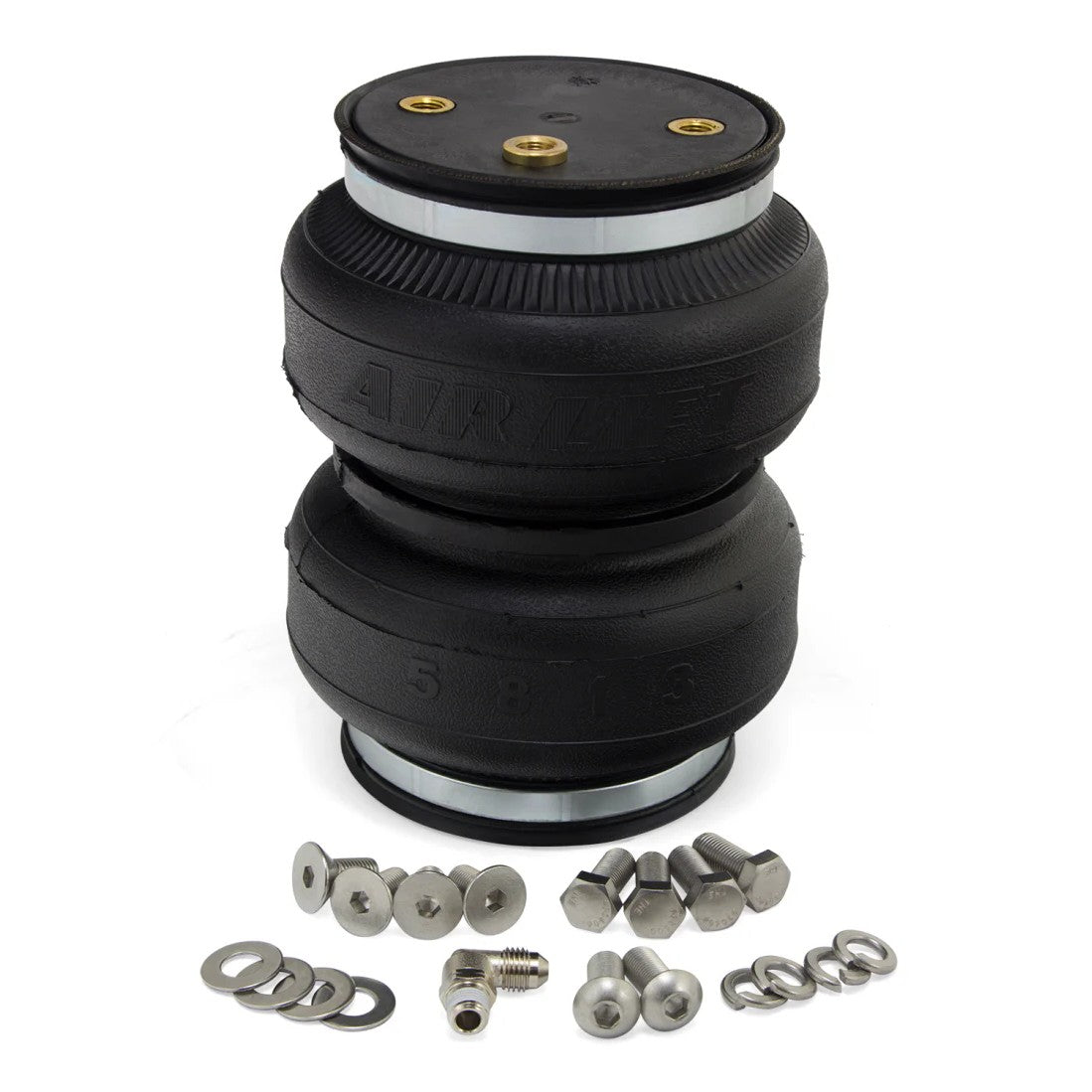 Air Lift LoadLifter 5000 Ultimate Plus replacement air spring bellows with internal jounce bumper and steel girdle ring.