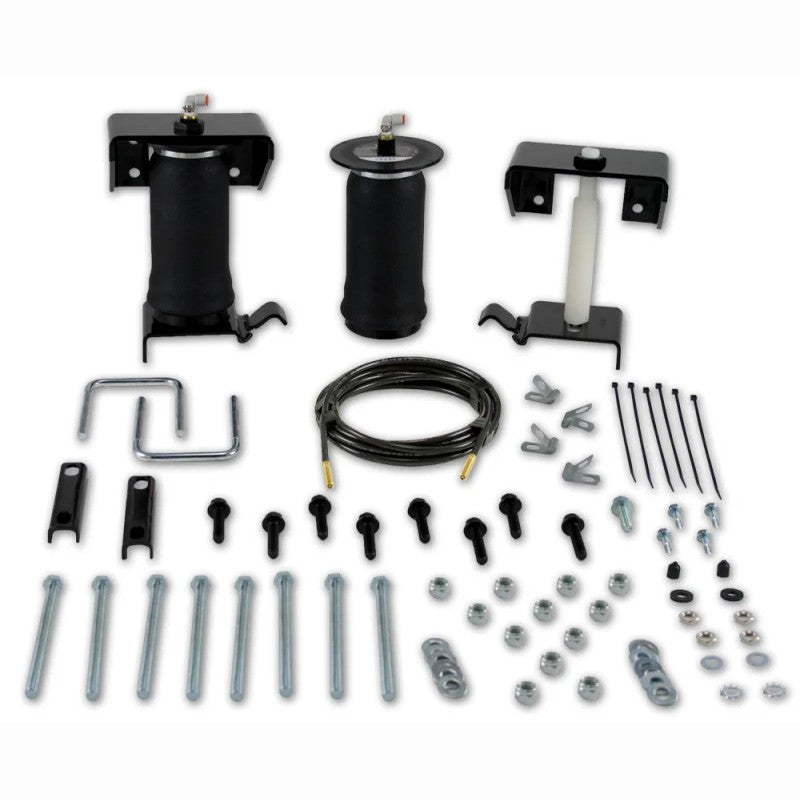 Air Lift RideControl air spring kit with two heavy-duty air bags, nylon composite end caps, and mounting hardware.