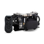Air Lift 74000EZ WirelessAir V2 system featuring the pre-assembled EZ Mount bracket, compressor, and wireless handheld remote.