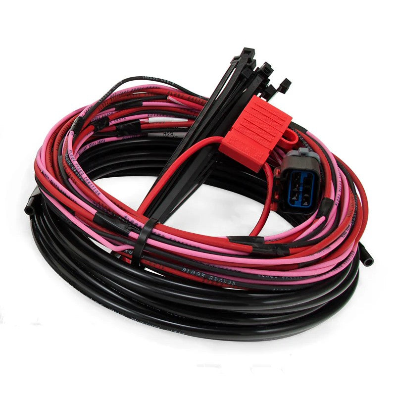 Air Lift WirelessONE (2nd Gen) air suspension control wiring harness, black insulated wires with multi-pin connectors