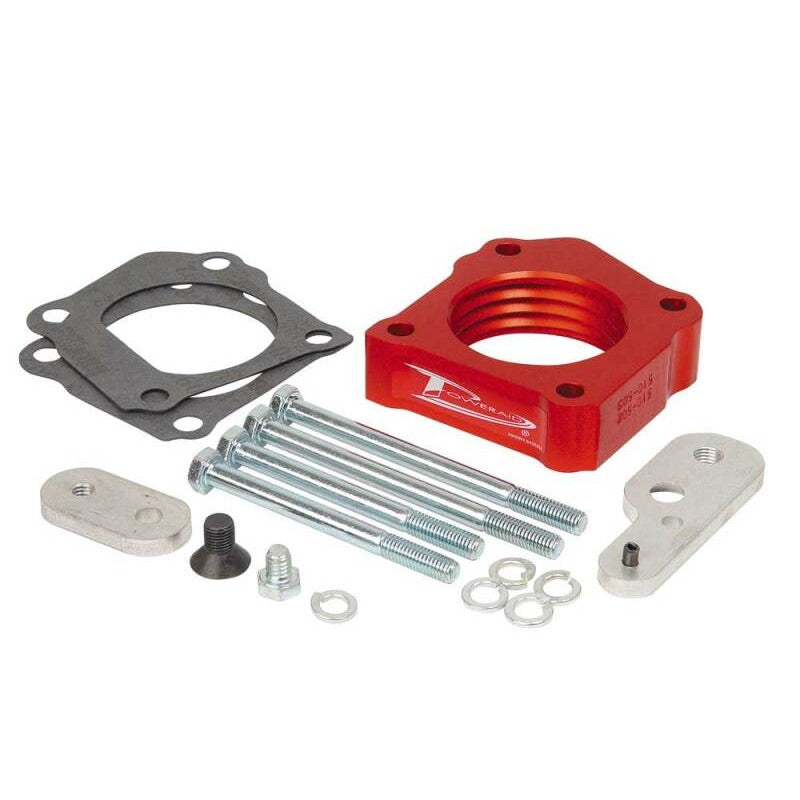 Airaid PowerAid throttle body spacer with internal Helix Bore rifling for 2003-2004 Toyota Tacoma 3.4L V6