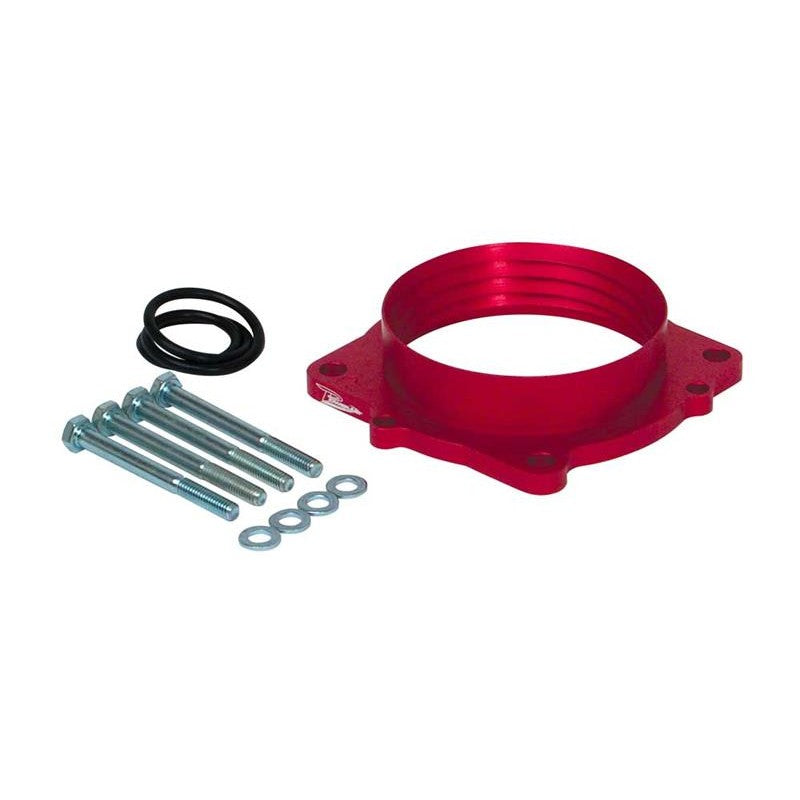 Airaid PowerAid throttle body spacer featuring the patented internal Helix Bore design for Hemi engines