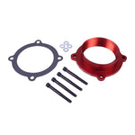 Airaid PowerAid throttle body spacer featuring the patented Helix Bore rifling and included mounting hardware.