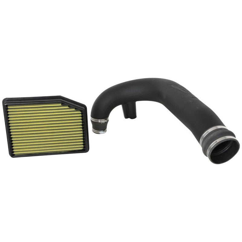 Airaid Jr Intake Kit featuring a modular intake tube and yellow oiled performance air filter for L4-2.7L engines.
