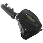 Airaid enclosed air intake system with a black roto-molded air box and high-flow Synthamax air filter for Chevy Silverado.