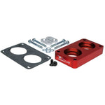 Airaid PowerAid throttle body spacer for 1987-1995 Ford 5.8L engines, featuring the patented Helix Bore design.