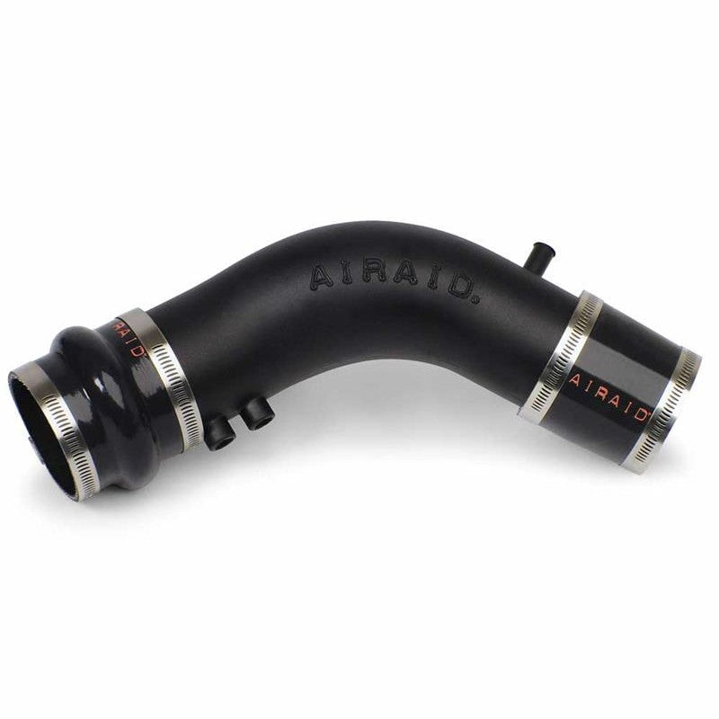 Airaid 510-934 Modular Intake Tube with black high-density polyethylene construction, silicone couplers, and clamps.