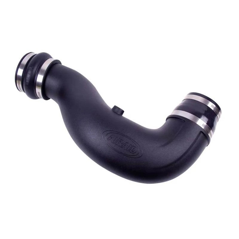 Airaid 200-985 Modular Intake Tube kit featuring black HDPE tube, stainless steel clamps, and silicone couplers.