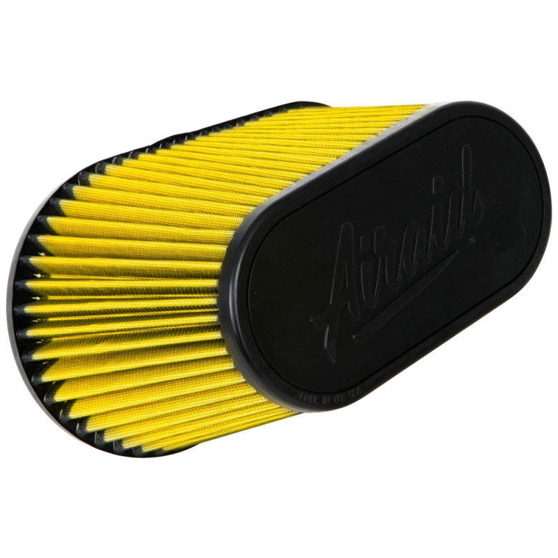 Airaid 724-128 Synthaflow universal tapered cone air filter with a 4.5-inch flange and red synthetic media.