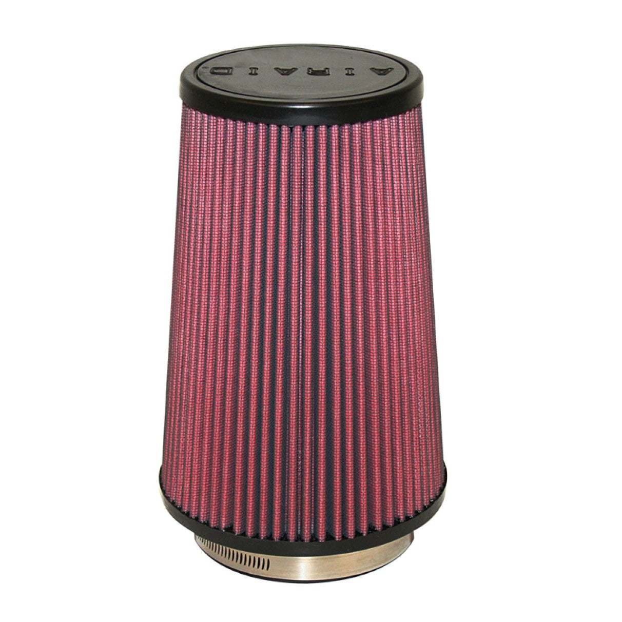Airaid 700-471 universal cone air filter with red multi-layer media and a 4 inch short flange