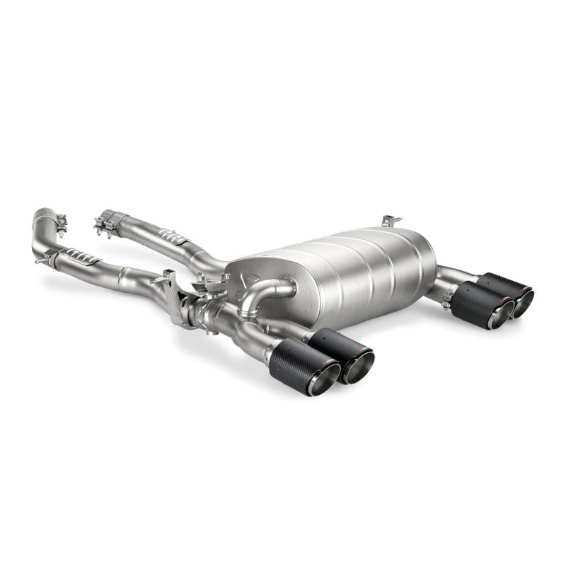 Akrapovic Slip-On Line titanium rear muffler section for 2015-2020 BMW M3 and M4