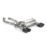 Akrapovic Slip-On Line titanium rear muffler section for 2015-2020 BMW M3 and M4
