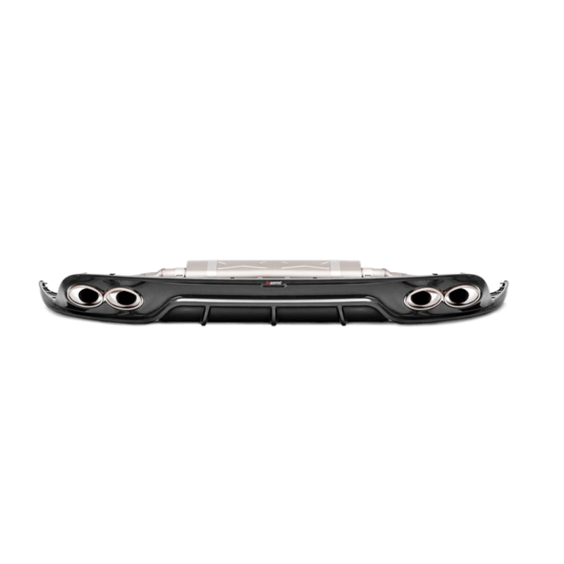 Akrapovic high gloss carbon fiber rear diffuser for 2016-2019 Porsche 911 Turbo and Turbo S (991.2).