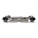 Akrapovic Slip-On Race Line titanium exhaust with black-coated tailpipes for Porsche 911 992 Carrera