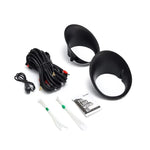 AlphaRex 211011 fog light mounting bezels and wiring harness kit for 2002-2009 Dodge Ram and 2004-2006 Durango.