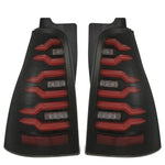 AlphaRex LUXX-Series LED tail lights with black housings and red lenses for 2003-2009 Toyota 4Runner