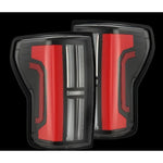 AlphaRex Nova-Series LED tail lights with black housing and red lenses for 2007-2013 Toyota Tundra.