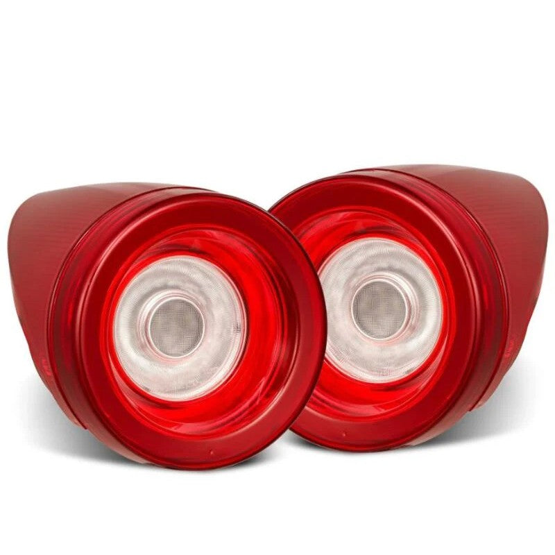 AlphaRex NOVA-Series Prismatic LED tail lights with red clear lenses for 2010-2015 Ferrari 458 Italia and Spider.