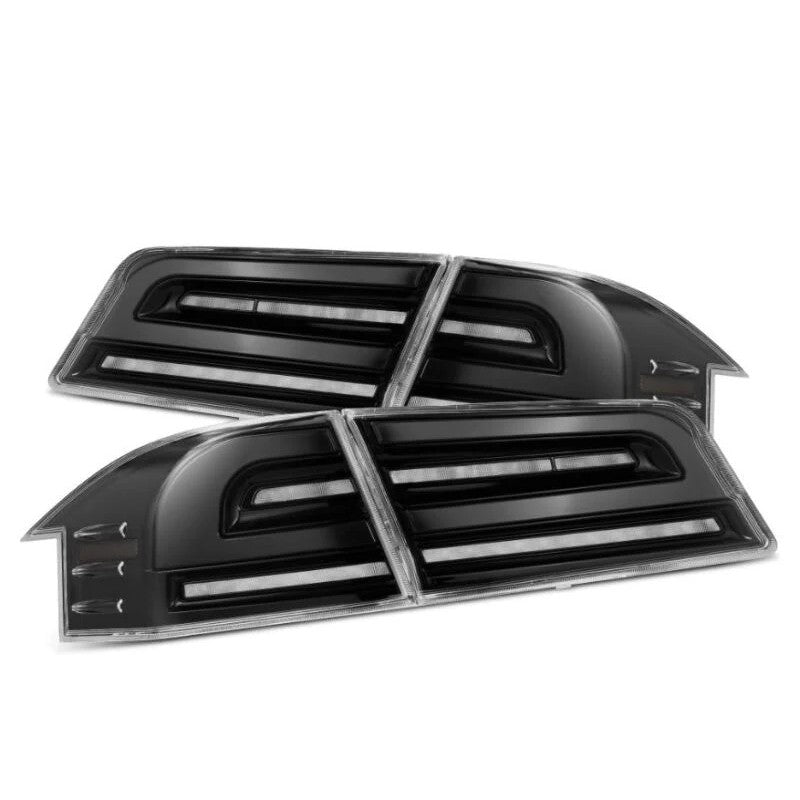 AlphaRex LUXX-Series LED tail lights in Alpha-Black for 2012-2021 Tesla Model S