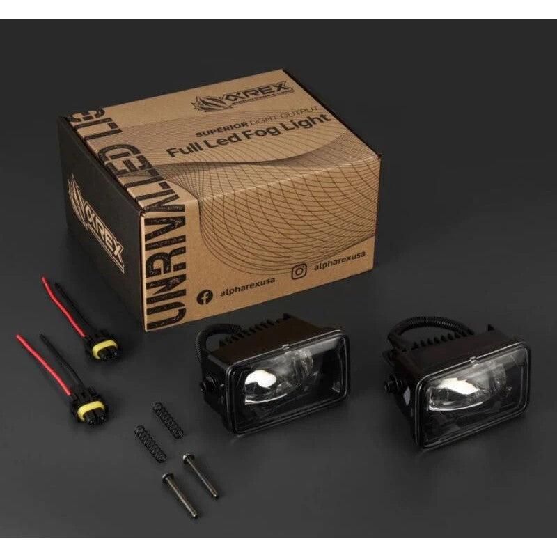 AlphaRex DoubleTap dual color LED projector fog lights for 2007-2014 Chevrolet SUVs.