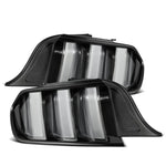 AlphaRex NOVA-Series Prismatic LED tail lights with black housing and clear lens for 2015-2023 Ford Mustang