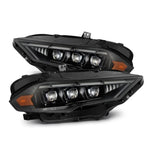 AlphaRex NOVA-Series LED projector headlights in Alpha-Black finish for 2018-2023 Ford Mustang.
