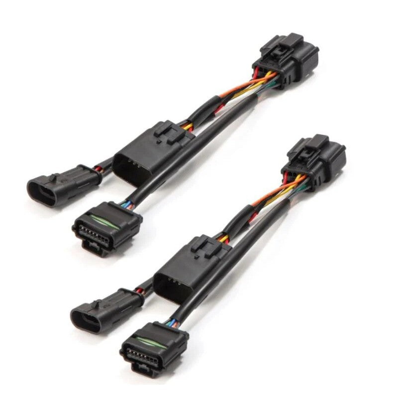 AlphaRex plug-and-play wiring harness converters for 2018-2023 Jeep Wrangler JL NOVA-Series tail light installation.