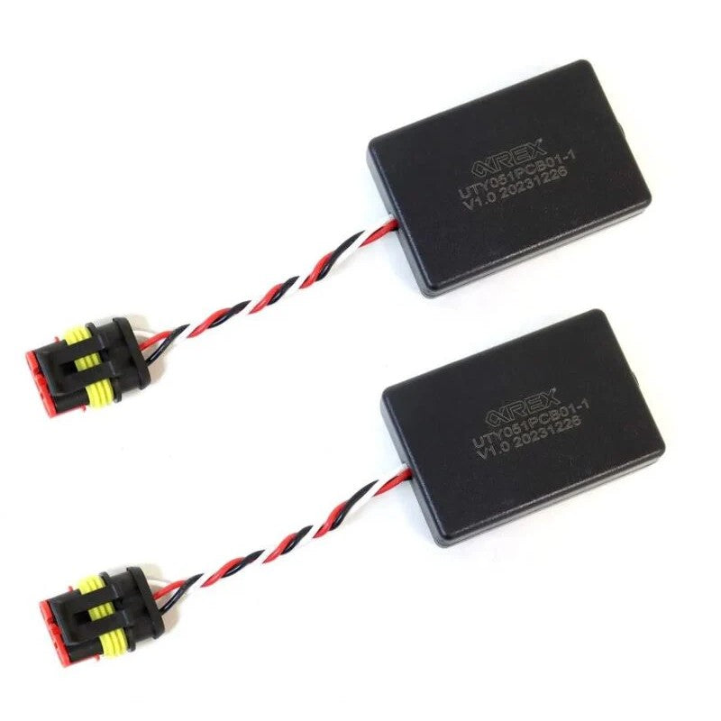 AlphaRex 620012 headlight wiring harness converters for 2019-2024 Chevrolet Silverado trucks.