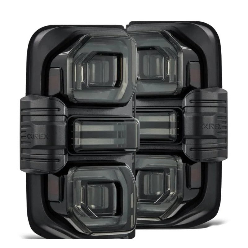 AlphaRex NOVA Series LED tail lights with Alpha-Black housing for 2021-2024 Ford Bronco