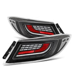 AlphaRex LUXX-Series Alpha-Black LED taillights with smoked lenses for 2022-2024 Toyota GR86 and Subaru BRZ.