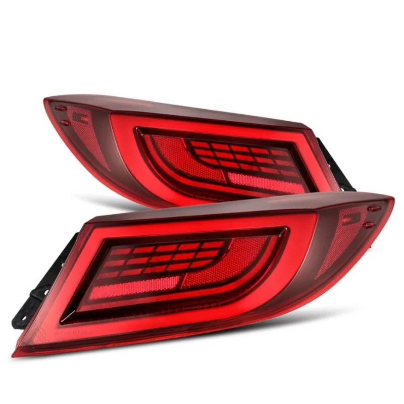Vivid Red AlphaRex LUXX LED Taillights for 2022-2024 Toyota GR86 and Subaru BRZ