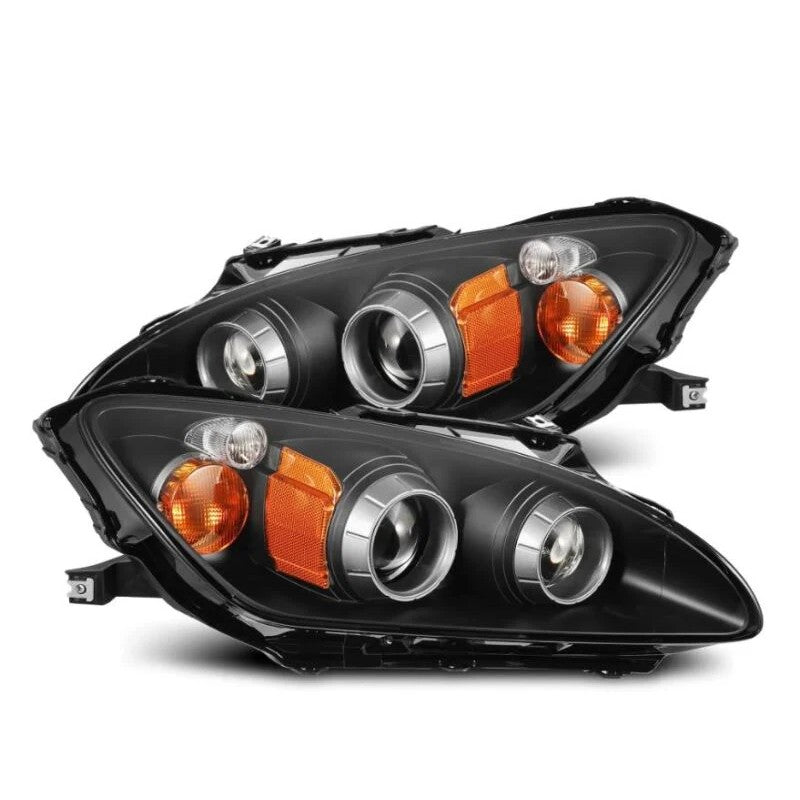 AlphaRex LUXX-Series projector LED headlights with black housing for 2000-2009 Honda S2000
