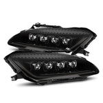 AlphaRex NOVA-Series LED projector headlights for Honda S2000 in Alpha-Black finish.