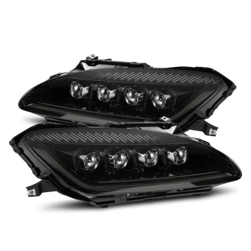 AlphaRex NOVA-Series LED projector headlights for Honda S2000 in Alpha-Black finish.