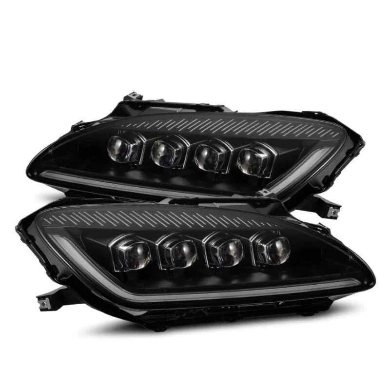 AlphaRex NOVA-Series black housing LED projector headlights for 2000-2009 Honda S2000