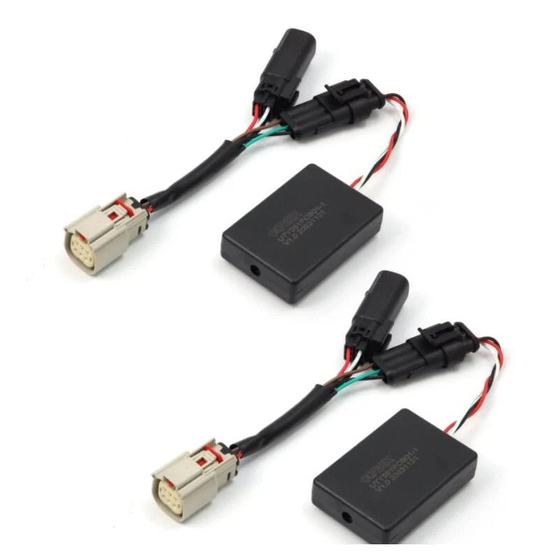 AlphaRex LUXX-Series wiring harness converters for Chevrolet Silverado and GMC Sierra LED tail light installation.