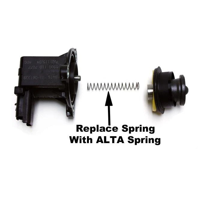 High-tensile replacement bypass valve upgrade spring for 2007-2013 Mini Cooper S and JCW turbochargers.
