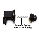 High-tensile replacement bypass valve upgrade spring for 2007-2013 Mini Cooper S and JCW turbochargers.