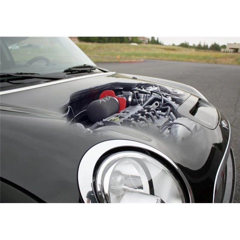 ALTA Cold Air Intake system with red finish and high-flow filter for 2007-2013 Mini Cooper S and JCW models