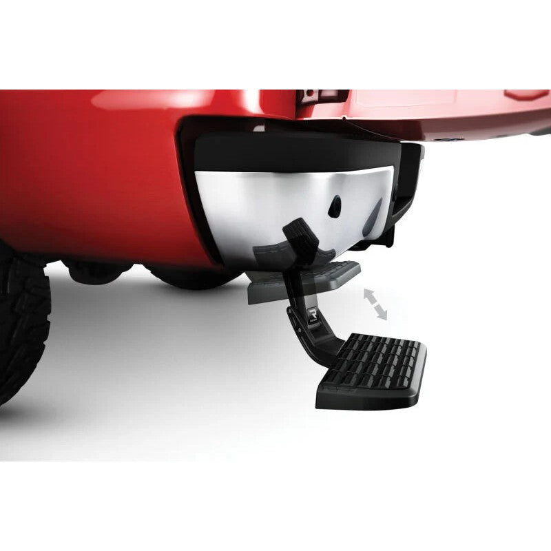 AMP Research BedStep 75303-01A retractable rear bumper step in black finish