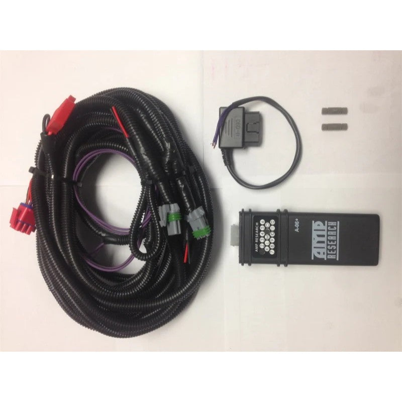 AMP Research PowerStep Plug-N-Play Conversion Kit wiring harness and components for 1975-2014 Ford F-150.