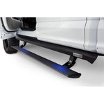 AMP Research PowerStep XL black electric running board with integrated LED lights for Dodge and Ram trucks