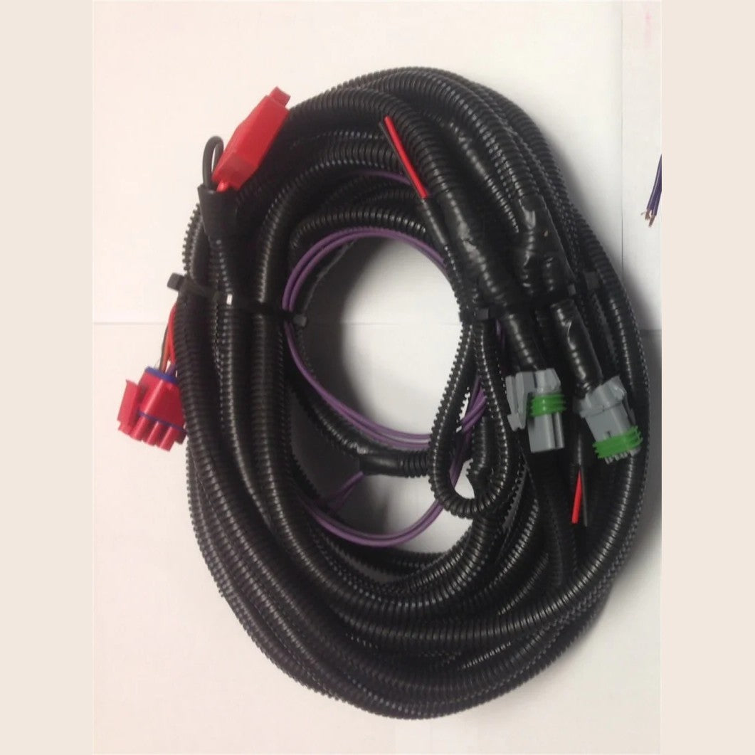 AMP Research black electric PowerStep running boards with Plug N Play wiring for 2013-2015 Ram trucks.