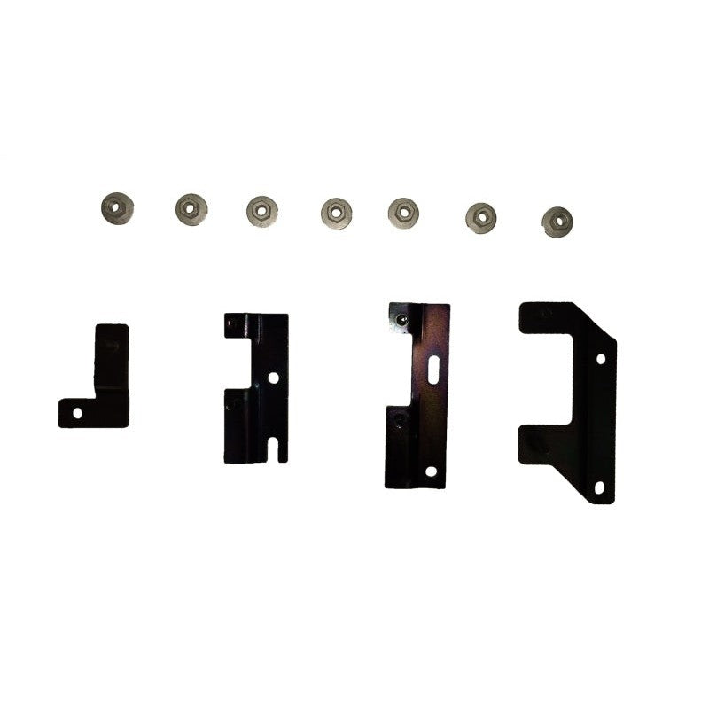 AMP Research black steel air tank relocation bracket for 2019-2023 Ram 2500 and 3500 heavy duty trucks.