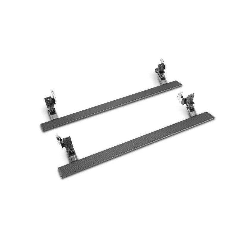 AMP Research PowerStep Xtreme black electric running boards with dual motors for 2019-2023 Chevy and GMC trucks