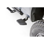 Black AMP Research BedStep2 retractable side-mounted truck bed step for 2019-2025 Ram 2500 and 3500.